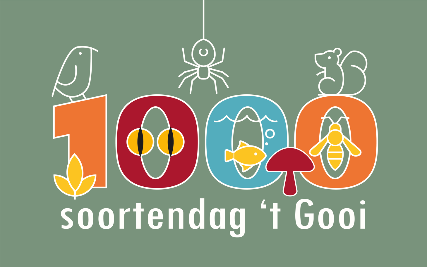 doortje.NL, natuurillustratie, 1000-soortendag Gooi, logodesign